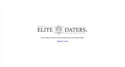 Desktop Screenshot of elitedaters.com