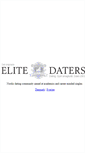 Mobile Screenshot of elitedaters.com